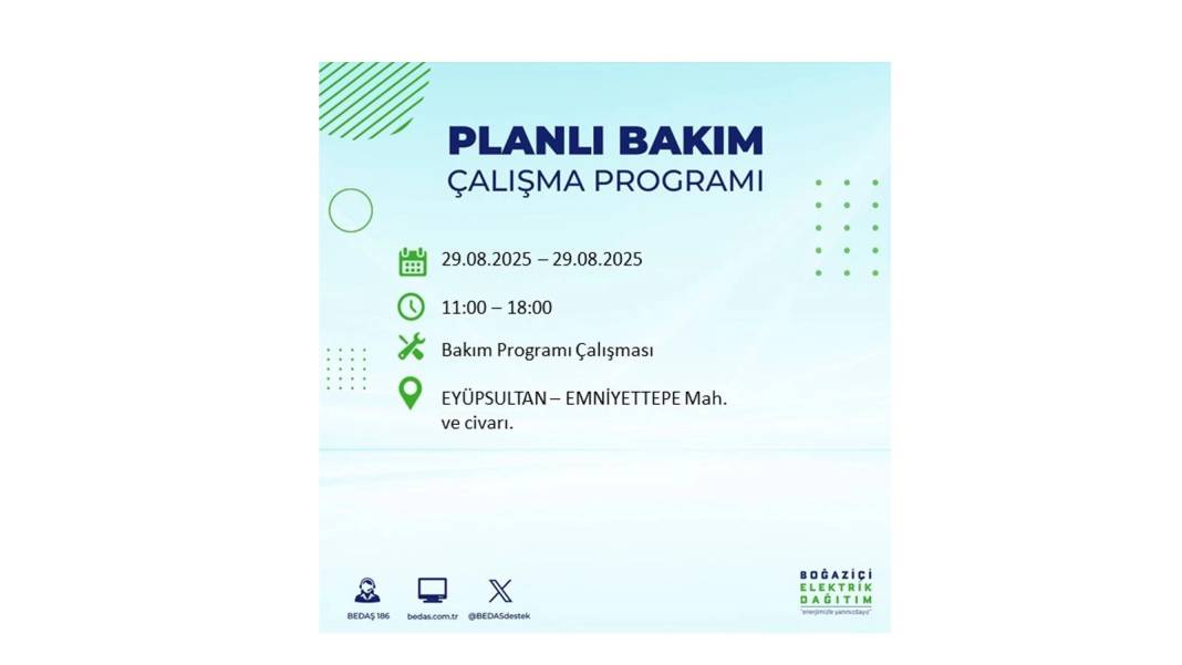 O ilçelerde elektrik olmayacak: BEDAŞ 29 Ağustos Cuma günü elektrik kesintisi yaşayacak ilçeleri sıraladı! 30