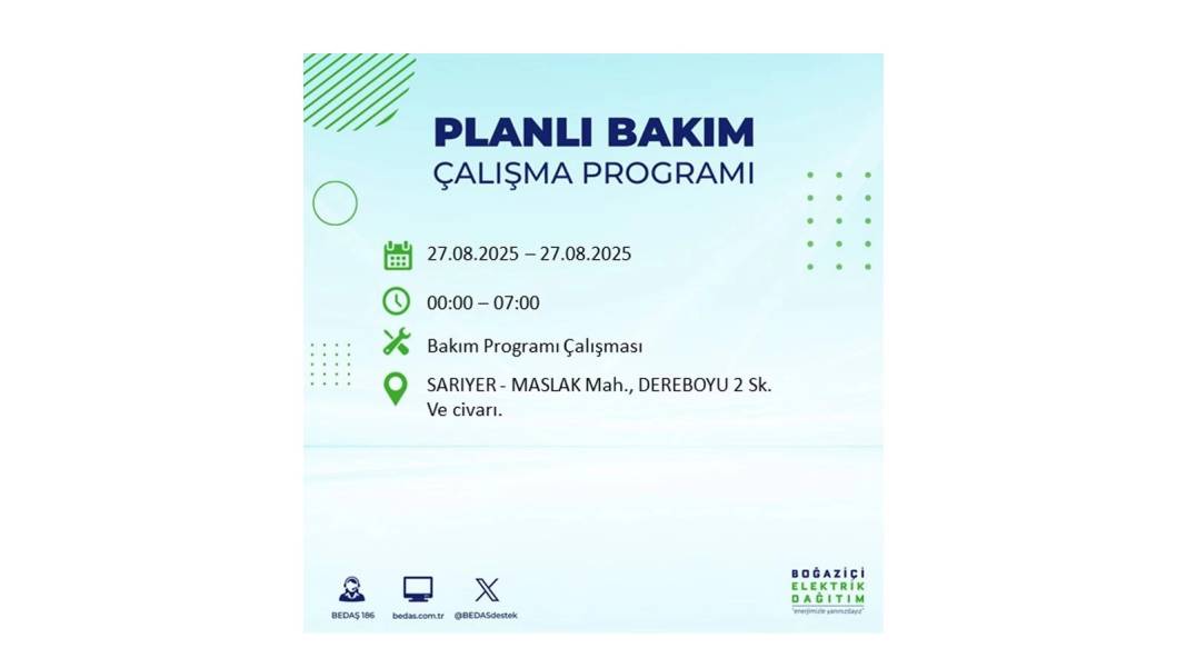 O ilçelerde elektrik olmayacak: BEDAŞ 27 Ağustos Çarşamba günü elektrik kesintisi yaşayacak ilçeleri sıraladı! 30