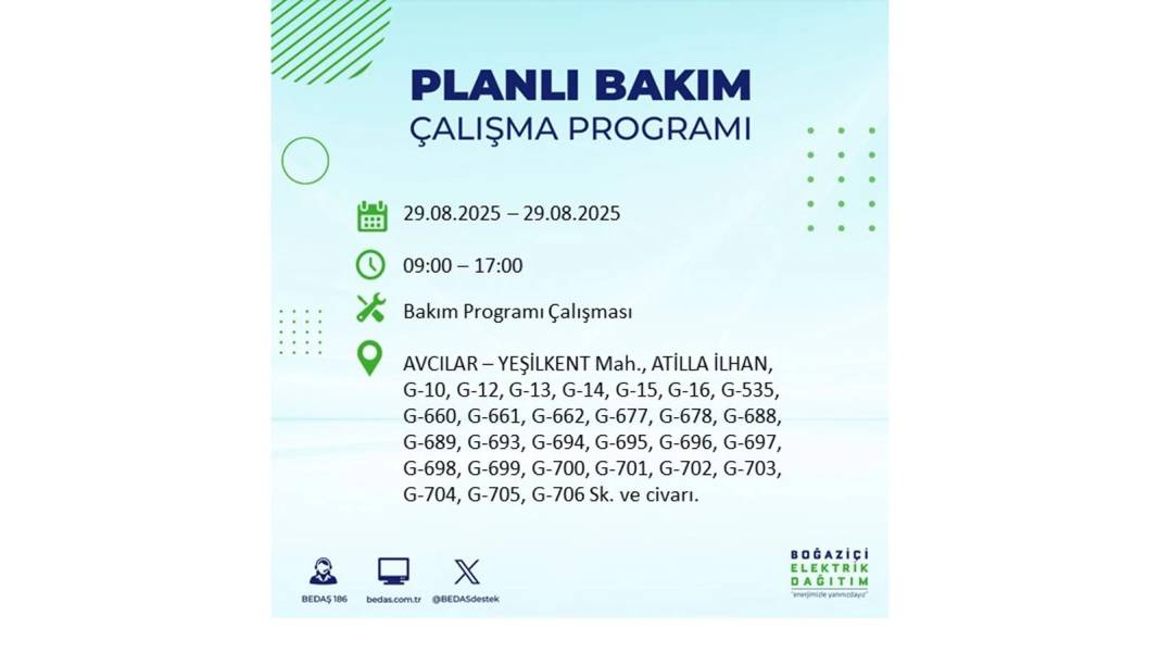 O ilçelerde elektrik olmayacak: BEDAŞ 29 Ağustos Cuma günü elektrik kesintisi yaşayacak ilçeleri sıraladı! 74