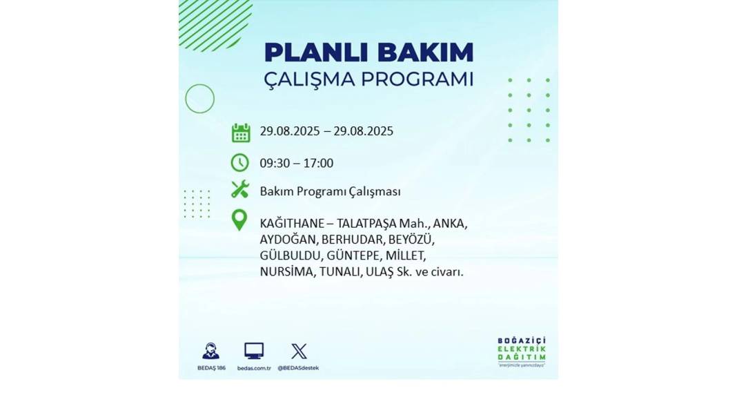 O ilçelerde elektrik olmayacak: BEDAŞ 29 Ağustos Cuma günü elektrik kesintisi yaşayacak ilçeleri sıraladı! 19