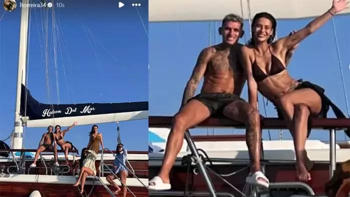 Torreira ve Devrim Özkan Bodrum'da aşka geldi: Birlikte böyle poz verdiler! 2