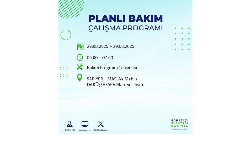 O ilçelerde elektrik olmayacak: BEDAŞ 29 Ağustos Cuma günü elektrik kesintisi yaşayacak ilçeleri sıraladı! 14