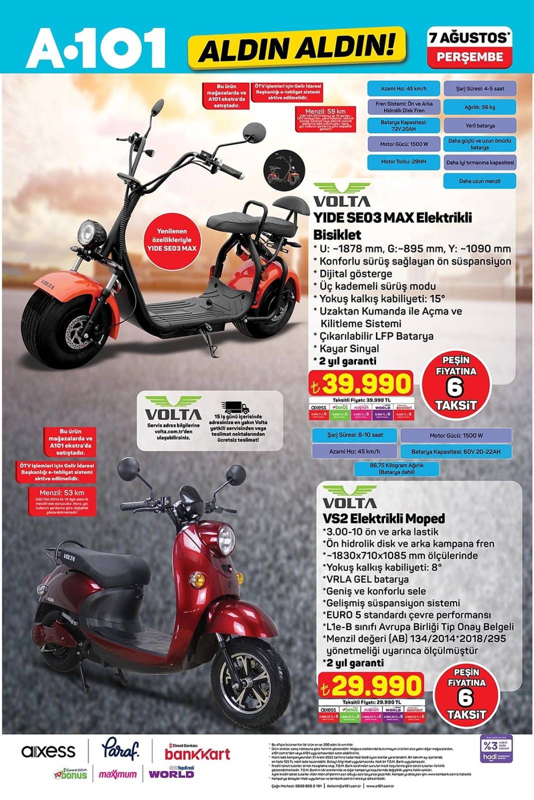 A101'E KOLTUK VE HALI YIKAMA MAKİNESİ, ELEKTRİKLİ MOPED GELİYOR: A101 7 Ağustos indirim kataloğunu duyurdu! 3