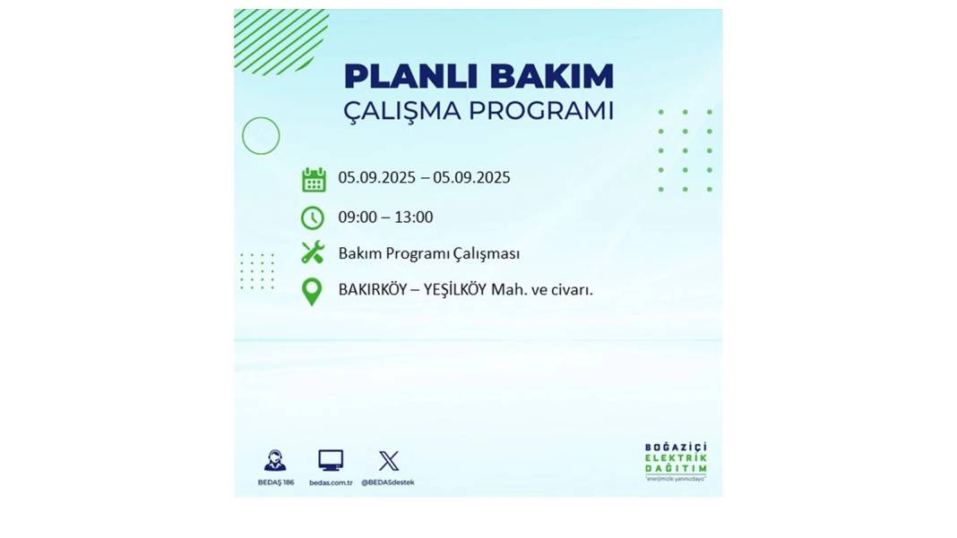 O ilçelerde saatlerce elektrik olmayacak: BEDAŞ 5 Eylül Cuma elektrik kesintisi yaşayacak ilçeleri sıraladı 35