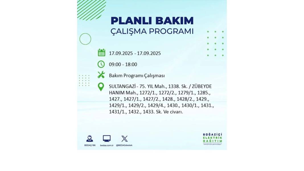 Büyük elektrik kesintisi yaşanacak: BEDAŞ 17 Eylül Çarşamba elektrik kesintisi yaşayacak ilçeleri sıraladı! 4
