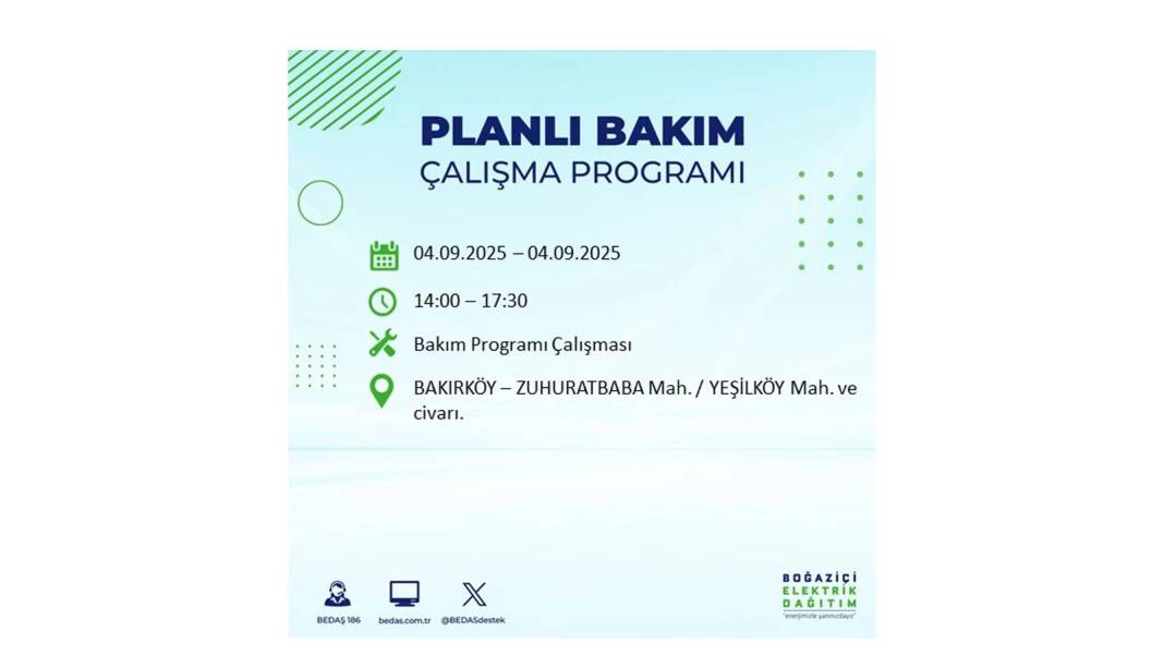 O ilçelerde elektrik olmayacak: BEDAŞ 4 Eylül Perşembe elektrik kesintisi yaşayacak ilçeleri duyurdu! 34
