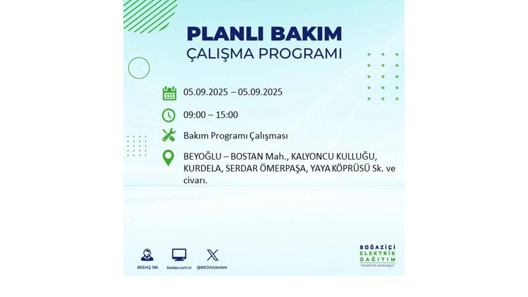 O ilçelerde saatlerce elektrik olmayacak: BEDAŞ 5 Eylül Cuma elektrik kesintisi yaşayacak ilçeleri sıraladı 30