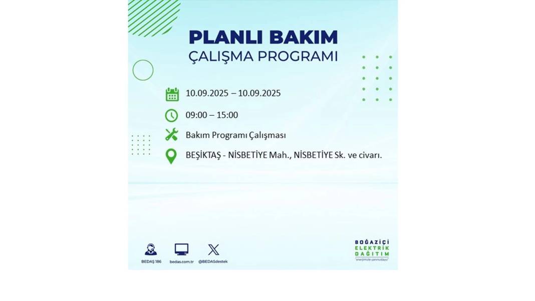 O ilçelerde elektrik olmayacak: BEDAŞ 10 Eylül Çarşamba günü elektrik kesintisi yaşayacak ilçeleri sıraladı! 47