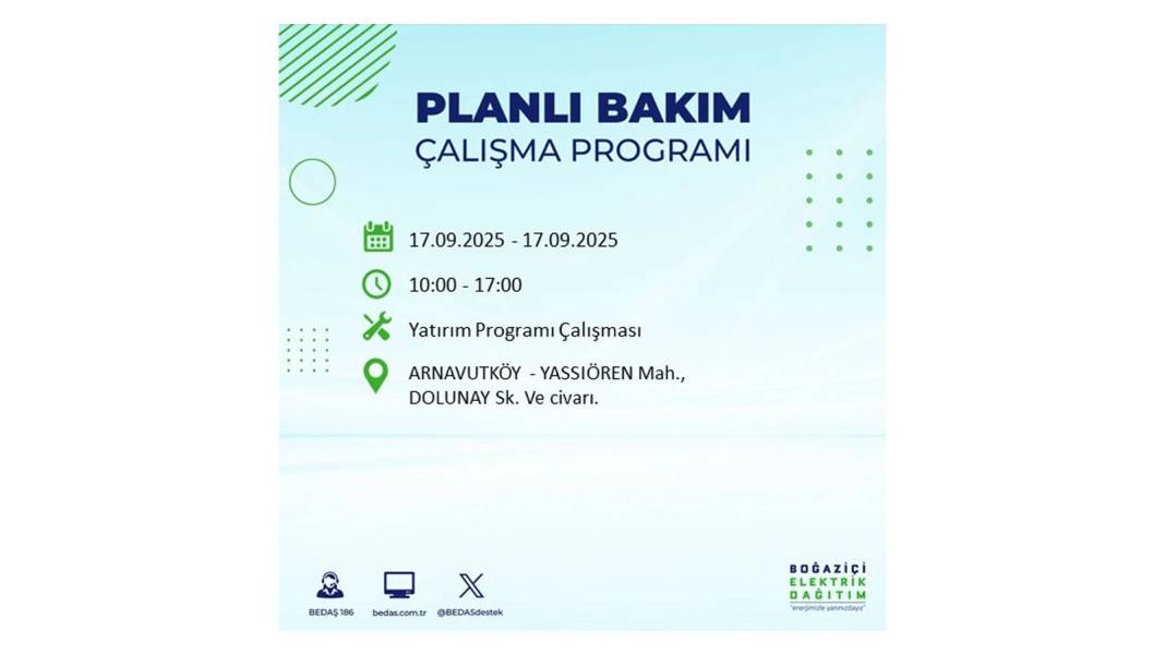 Büyük elektrik kesintisi yaşanacak: BEDAŞ 17 Eylül Çarşamba elektrik kesintisi yaşayacak ilçeleri sıraladı! 111