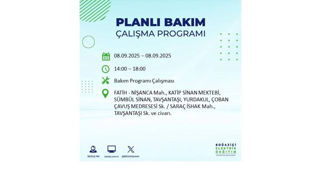 Büyük elektrik kesintisi yaşanacak: BEDAŞ 8 Eylül Pazartesi elektrik kesintisi yaşayacak ilçeleri sıraladı! 23