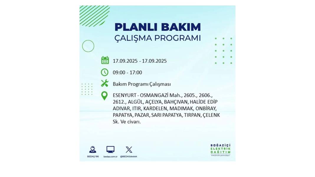 Büyük elektrik kesintisi yaşanacak: BEDAŞ 17 Eylül Çarşamba elektrik kesintisi yaşayacak ilçeleri sıraladı! 77