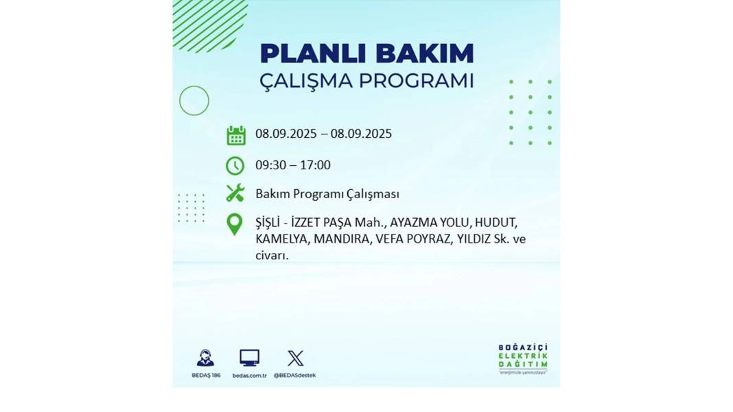 Büyük elektrik kesintisi yaşanacak: BEDAŞ 8 Eylül Pazartesi elektrik kesintisi yaşayacak ilçeleri sıraladı! 4