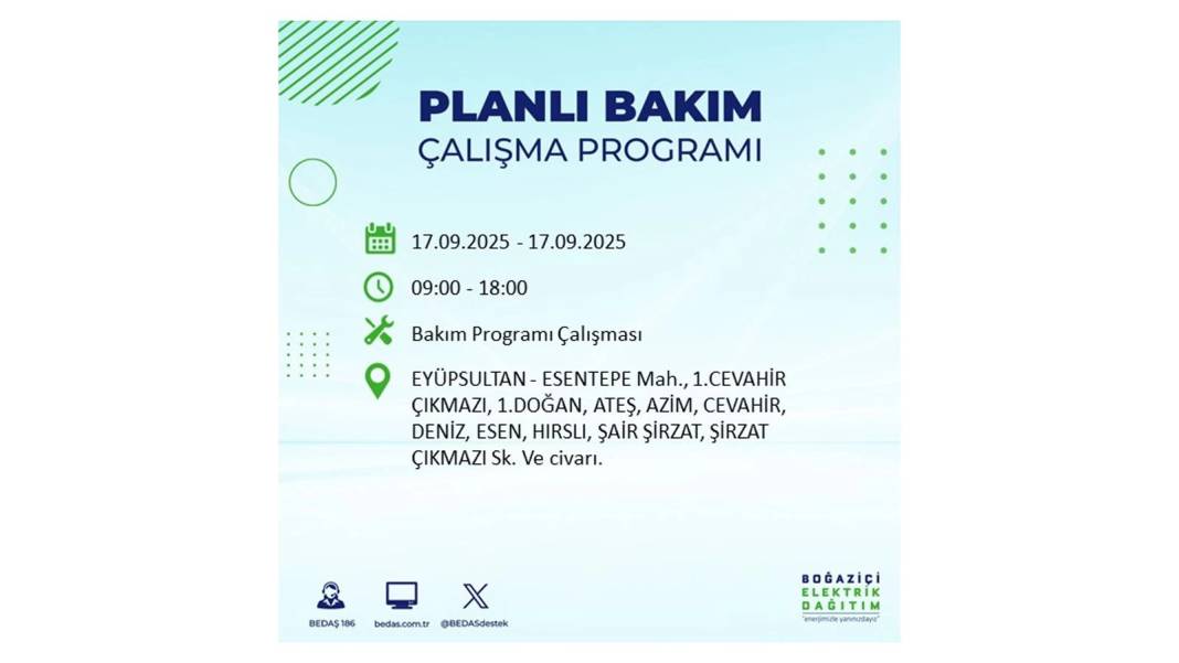 Büyük elektrik kesintisi yaşanacak: BEDAŞ 17 Eylül Çarşamba elektrik kesintisi yaşayacak ilçeleri sıraladı! 59