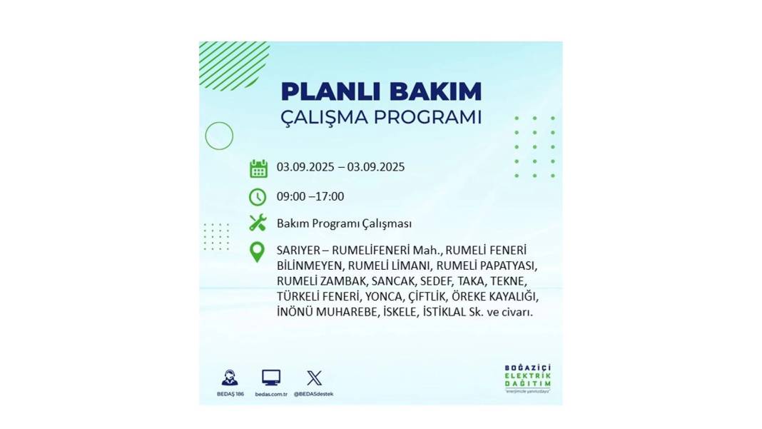 Saatlerce elektrik olmayacak: BEDAŞ 3 Eylül Çarşamba elektrik kesintisi yaşayacak ilçeleri sıraladı! 23