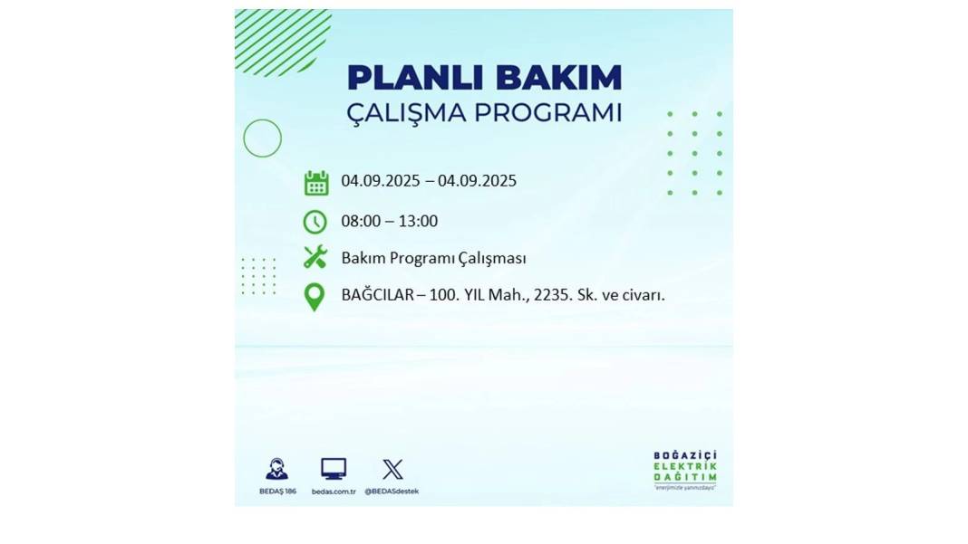 O ilçelerde elektrik olmayacak: BEDAŞ 4 Eylül Perşembe elektrik kesintisi yaşayacak ilçeleri duyurdu! 40