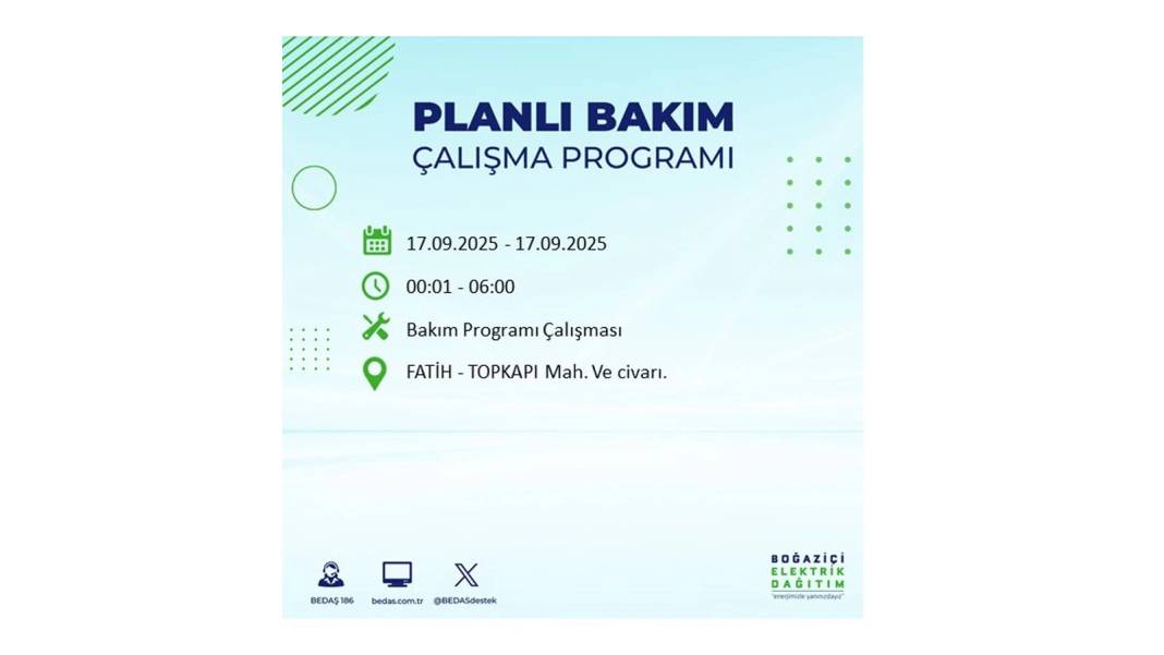 Büyük elektrik kesintisi yaşanacak: BEDAŞ 17 Eylül Çarşamba elektrik kesintisi yaşayacak ilçeleri sıraladı! 51