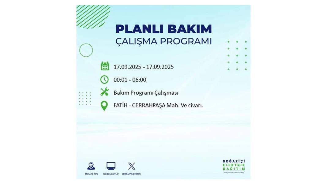Büyük elektrik kesintisi yaşanacak: BEDAŞ 17 Eylül Çarşamba elektrik kesintisi yaşayacak ilçeleri sıraladı! 49