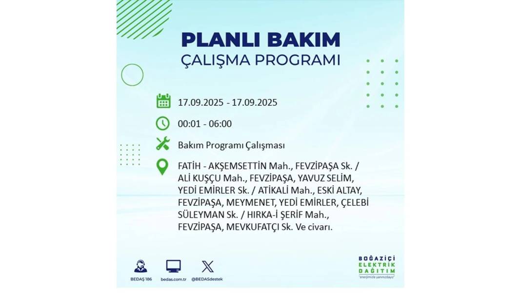 Büyük elektrik kesintisi yaşanacak: BEDAŞ 17 Eylül Çarşamba elektrik kesintisi yaşayacak ilçeleri sıraladı! 46