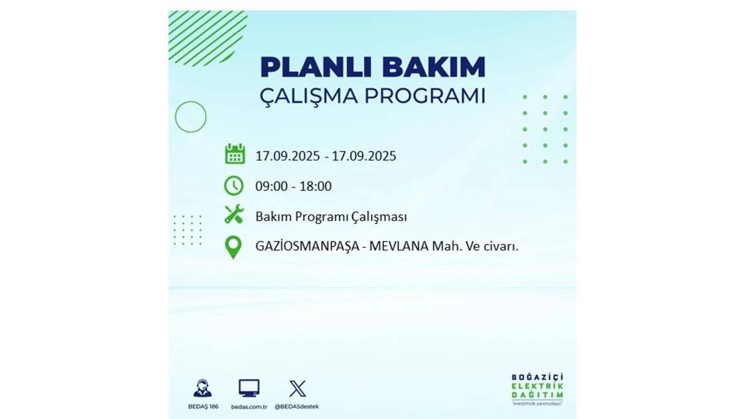 Büyük elektrik kesintisi yaşanacak: BEDAŞ 17 Eylül Çarşamba elektrik kesintisi yaşayacak ilçeleri sıraladı! 47