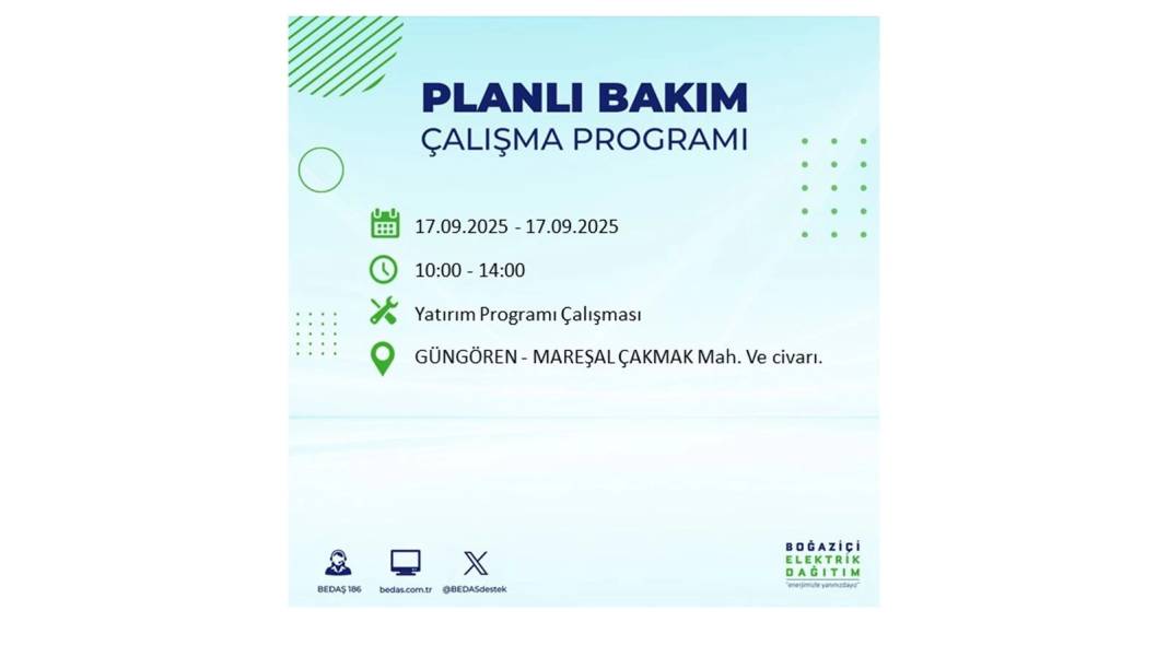 Büyük elektrik kesintisi yaşanacak: BEDAŞ 17 Eylül Çarşamba elektrik kesintisi yaşayacak ilçeleri sıraladı! 44