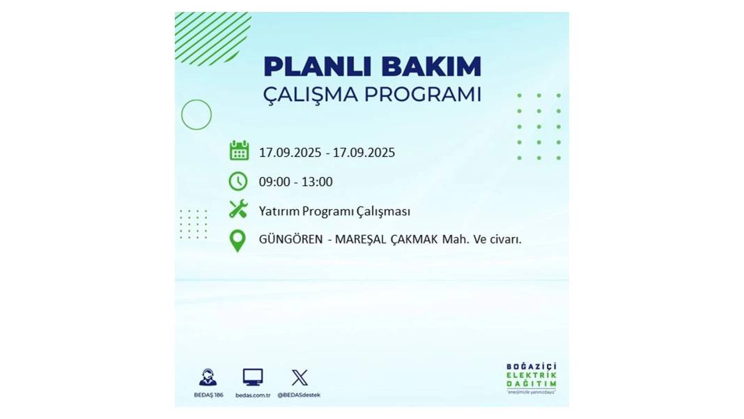 Büyük elektrik kesintisi yaşanacak: BEDAŞ 17 Eylül Çarşamba elektrik kesintisi yaşayacak ilçeleri sıraladı! 43