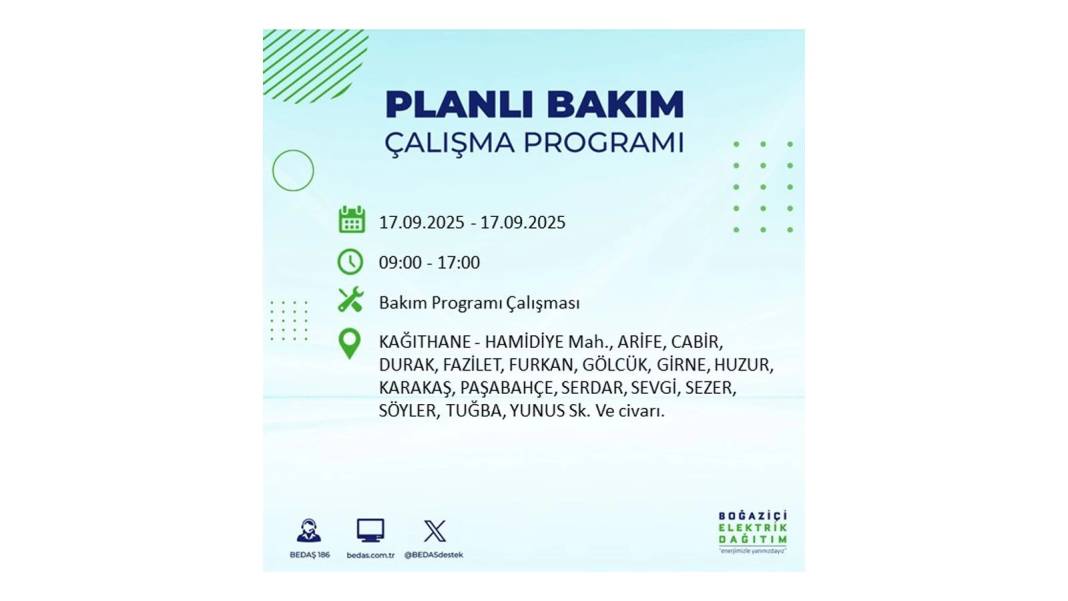 Büyük elektrik kesintisi yaşanacak: BEDAŞ 17 Eylül Çarşamba elektrik kesintisi yaşayacak ilçeleri sıraladı! 36