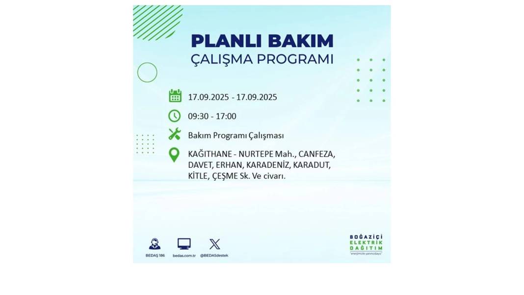 Büyük elektrik kesintisi yaşanacak: BEDAŞ 17 Eylül Çarşamba elektrik kesintisi yaşayacak ilçeleri sıraladı! 35