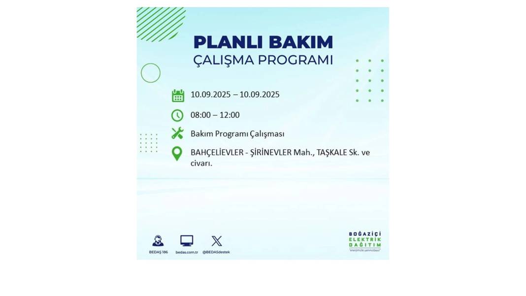 O ilçelerde elektrik olmayacak: BEDAŞ 10 Eylül Çarşamba günü elektrik kesintisi yaşayacak ilçeleri sıraladı! 54