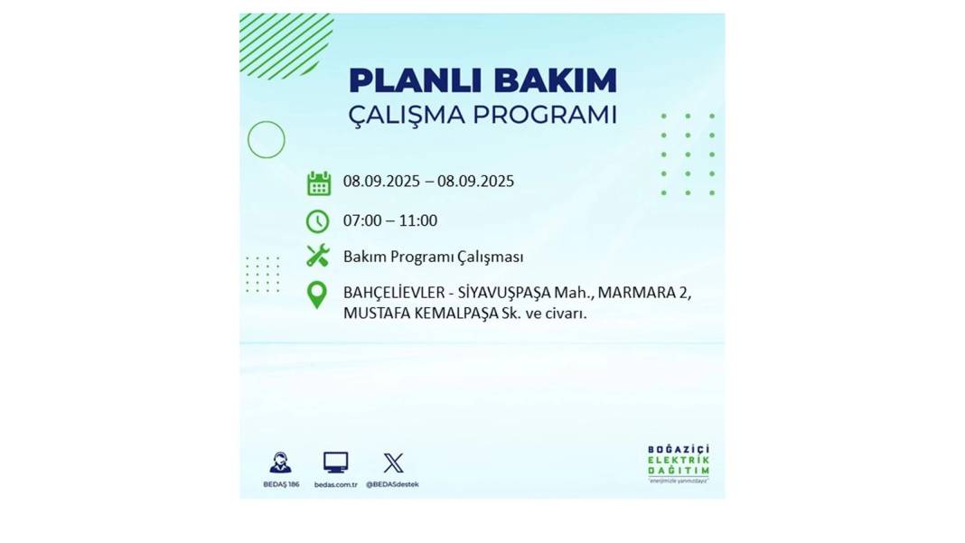 Büyük elektrik kesintisi yaşanacak: BEDAŞ 8 Eylül Pazartesi elektrik kesintisi yaşayacak ilçeleri sıraladı! 48