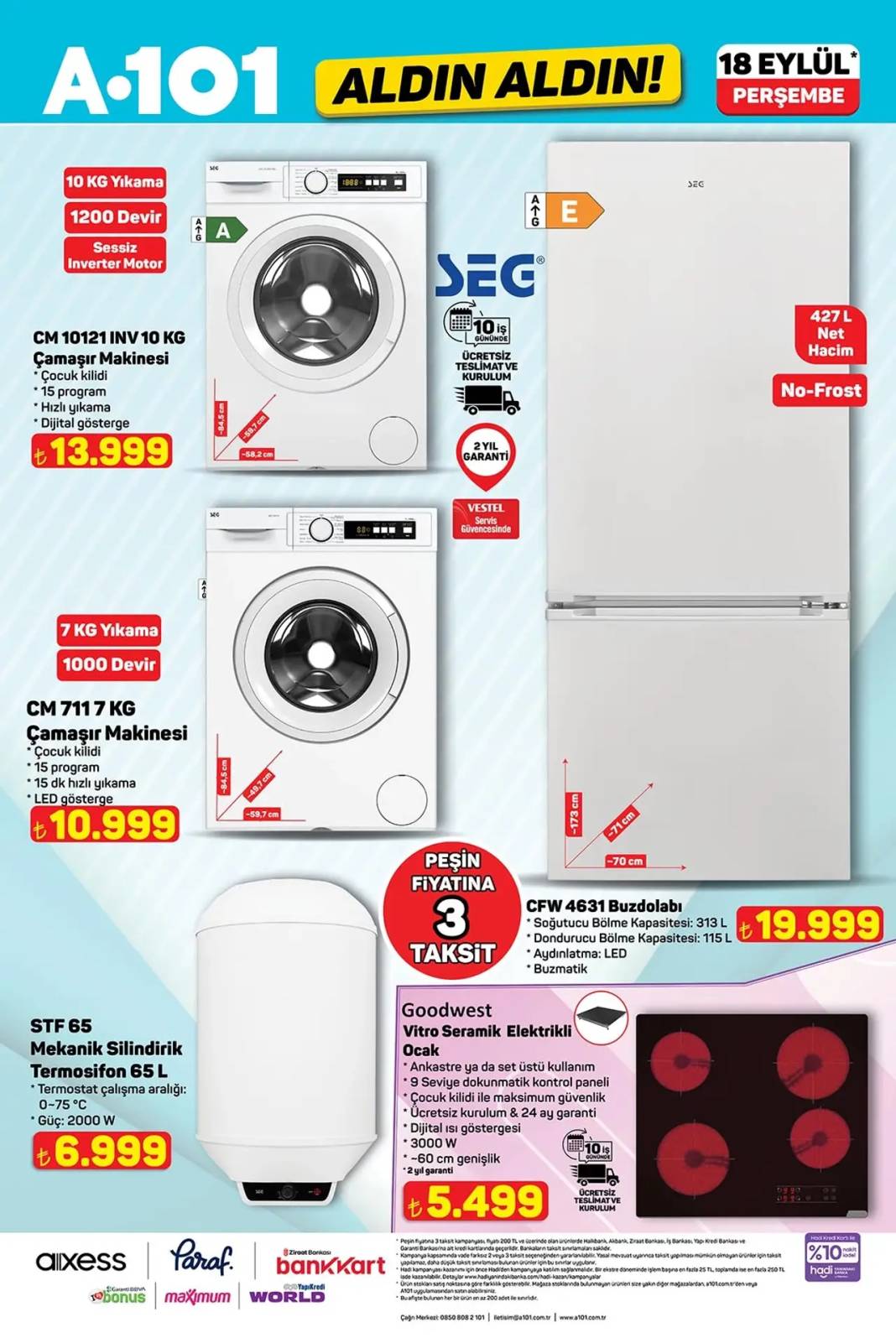 A101'e elektrikli moped ve buharlı temizleyici geliyor: A101 18 Eylül indirim kataloğu yayınlandı! 1