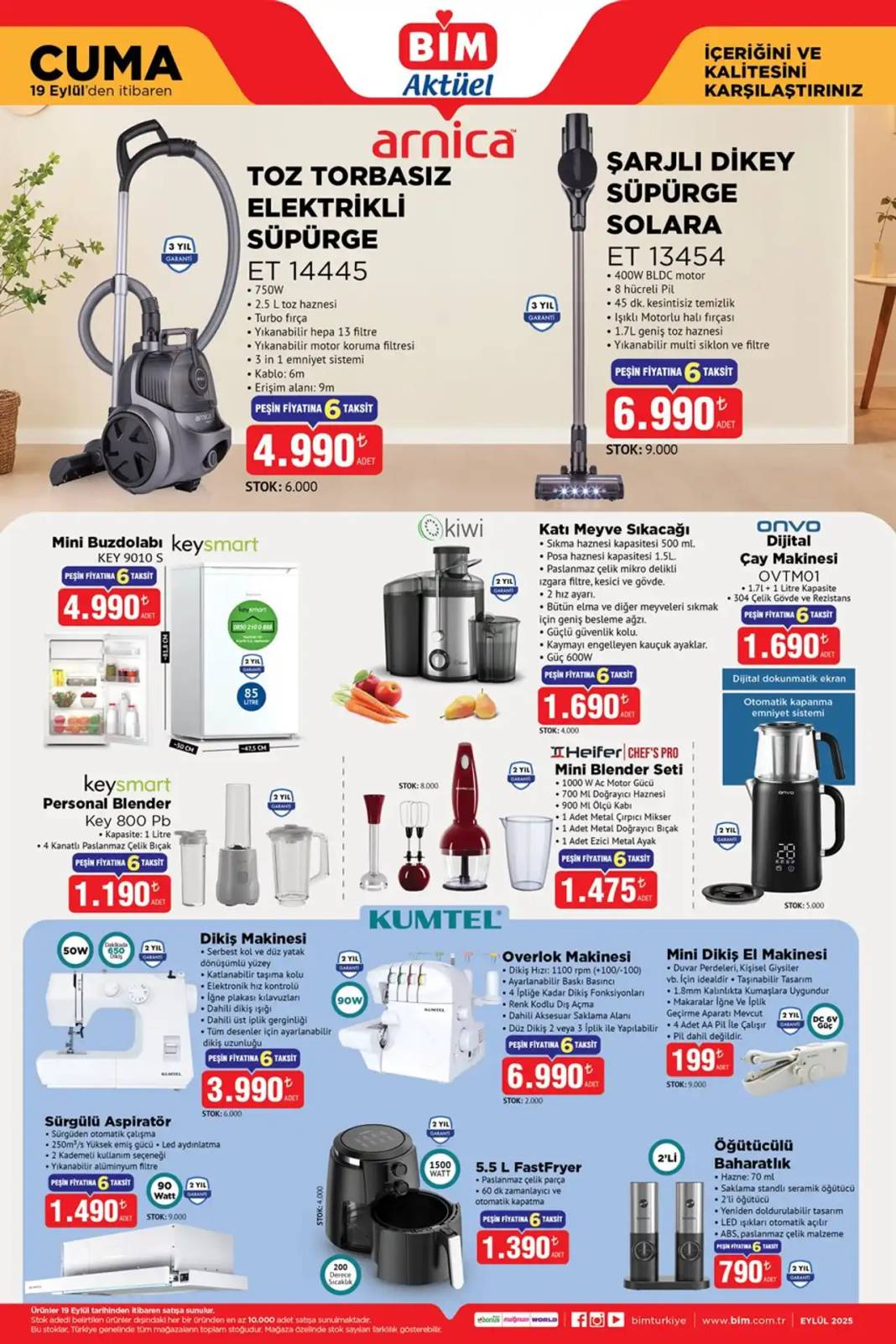 BİM'e ABS valiz çeşitleri, elektrikli süpürge geliyor: BİM 19 Eylül indirim kataloğunu duyurdu! 6