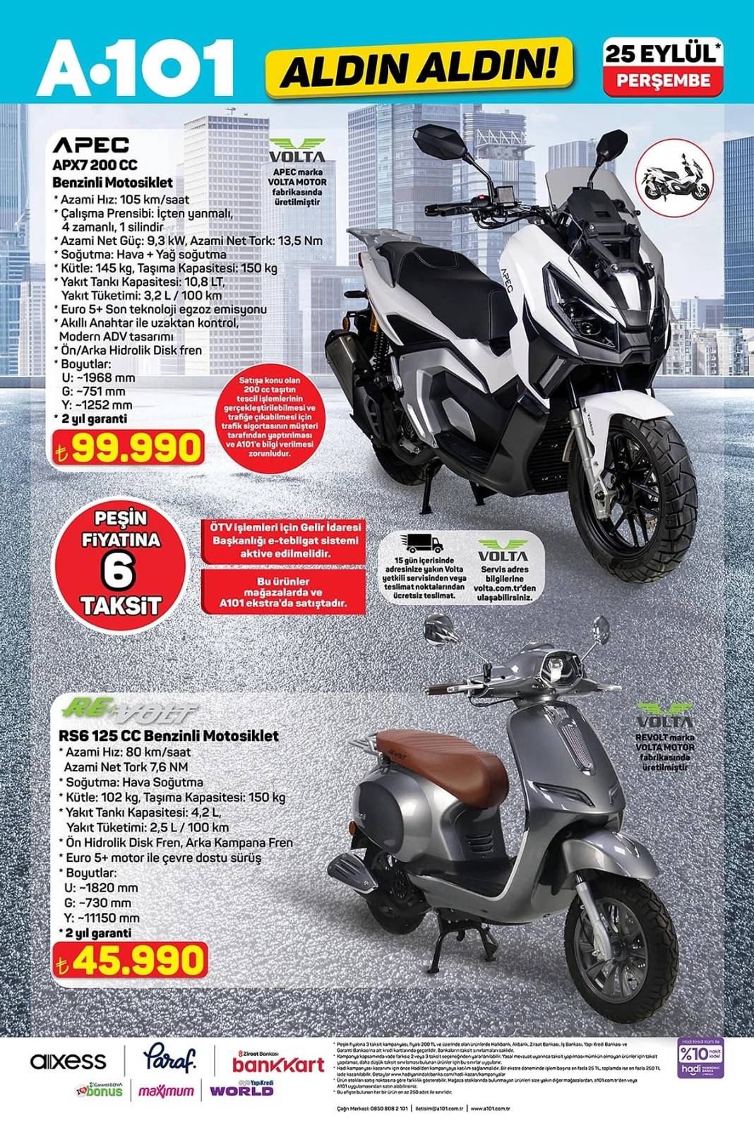 A101'e espresso makinesi ve benzinli motosiklet geliyor: A101 25 Eylül aktüel kataloğu yayımlandı! 12