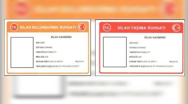 Bir zam da silah ruhsat harçlarına: Silah taşıma ve bulundurma ruhsatlarında harç tutarları değişti! 1