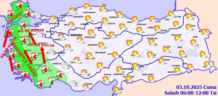 Meteorolojiden kuvvetli yağış ve fırtına alarmı: 5 ilde sel ve hortum riski! 1