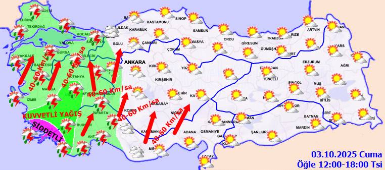 Meteorolojiden kuvvetli yağış ve fırtına alarmı: 5 ilde sel ve hortum riski! 4