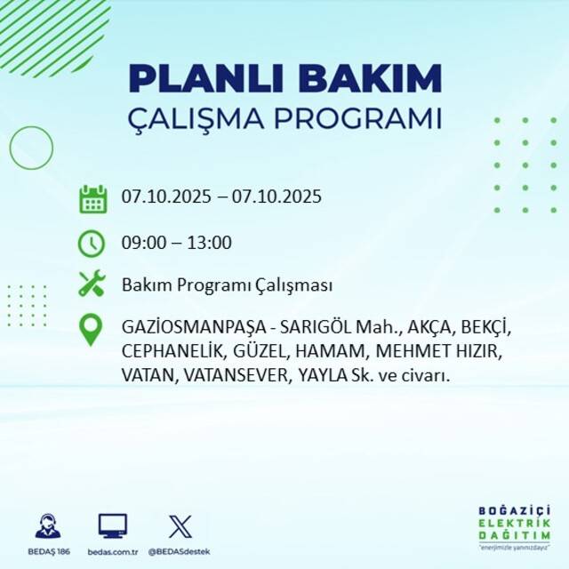 Bugün İstanbul karanlığa bürünecek! BEDAŞ açıkladı: 23 ilçede elektrikler kesilecek 59
