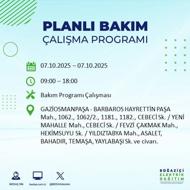 Bugün İstanbul karanlığa bürünecek! BEDAŞ açıkladı: 23 ilçede elektrikler kesilecek 61