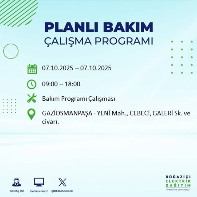 Bugün İstanbul karanlığa bürünecek! BEDAŞ açıkladı: 23 ilçede elektrikler kesilecek 62