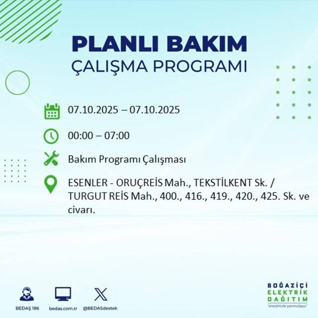 Bugün İstanbul karanlığa bürünecek! BEDAŞ açıkladı: 23 ilçede elektrikler kesilecek 65