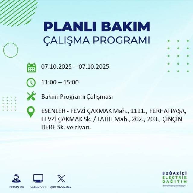 Bugün İstanbul karanlığa bürünecek! BEDAŞ açıkladı: 23 ilçede elektrikler kesilecek 67