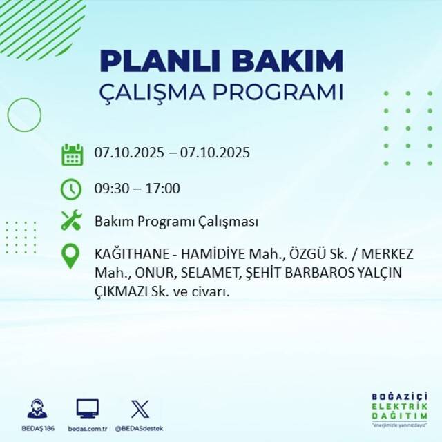 Bugün İstanbul karanlığa bürünecek! BEDAŞ açıkladı: 23 ilçede elektrikler kesilecek 71