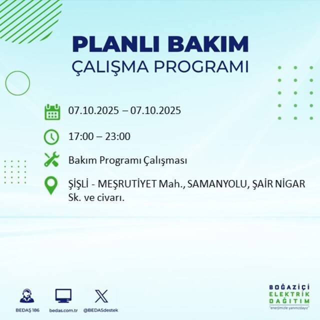 Bugün İstanbul karanlığa bürünecek! BEDAŞ açıkladı: 23 ilçede elektrikler kesilecek 76