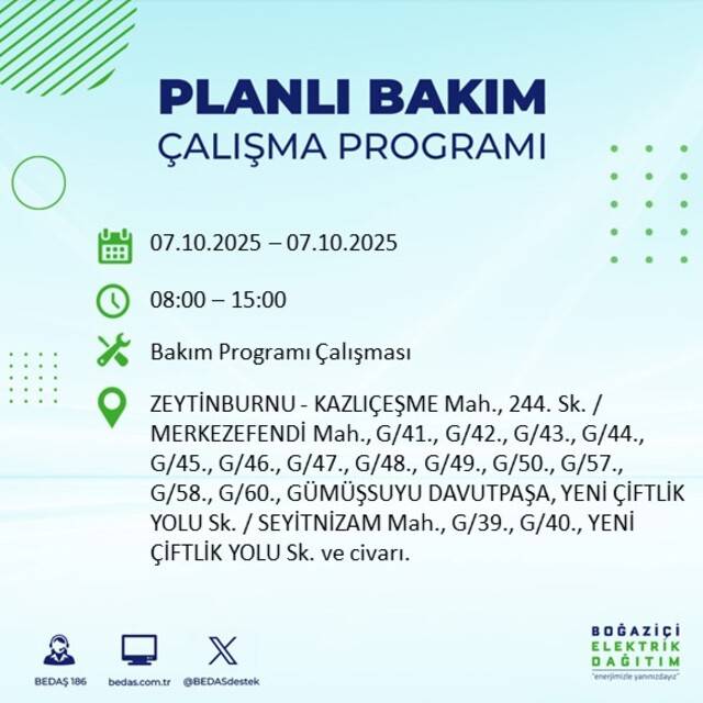 Bugün İstanbul karanlığa bürünecek! BEDAŞ açıkladı: 23 ilçede elektrikler kesilecek 84