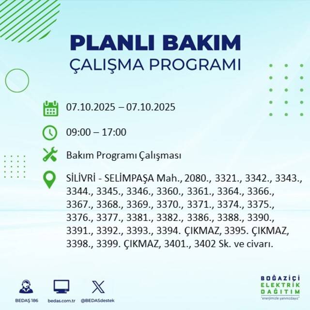 Bugün İstanbul karanlığa bürünecek! BEDAŞ açıkladı: 23 ilçede elektrikler kesilecek 14