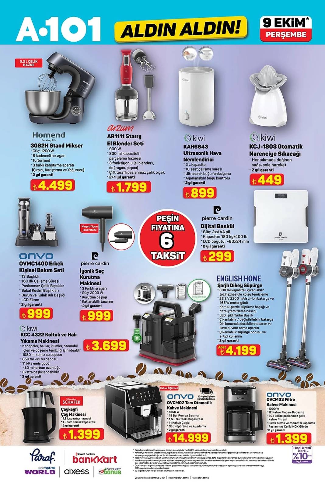 A101'e benzinli motosiklet ve tm otomatik kahve makinesi geliyor: A101 9 Ekim aktüel kataloğu yayımlandı! 7