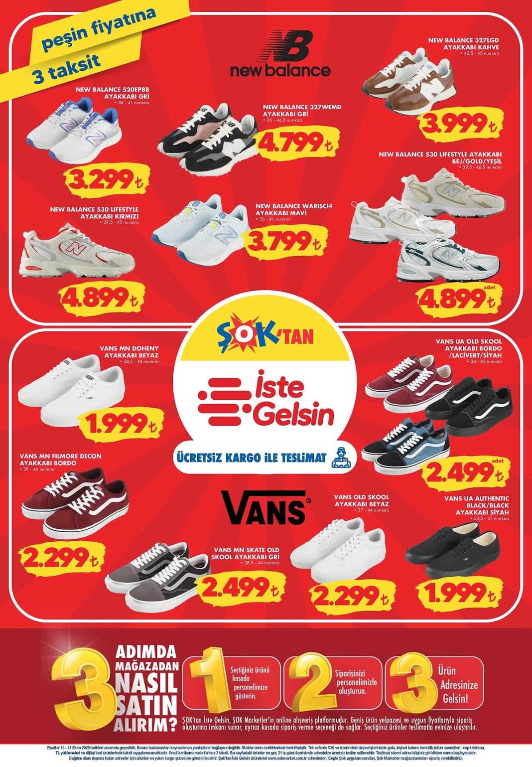 ŞOK'a New Balance ve Vans ayakkabılar geliyor: ŞOK 15 Ekim aktüel kataloğu yayınlandı! 2