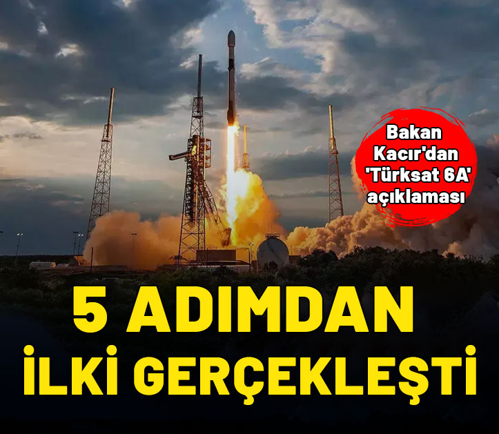 Bakan Kacır'dan 'Türksat 6A' açıklaması: 5 adımdan ilki gerçekleşti