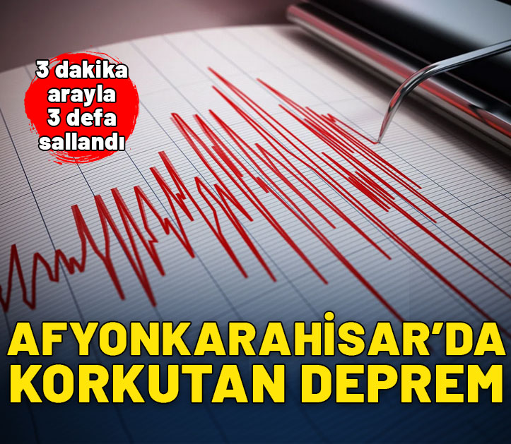 Afyonkarahisar'da korkutan deprem