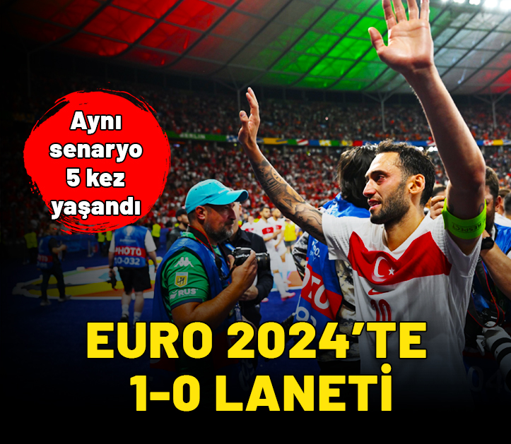 EURO 2024'te tam 5 kez aynı senaryo yaşandı! 1-0'ın laneti