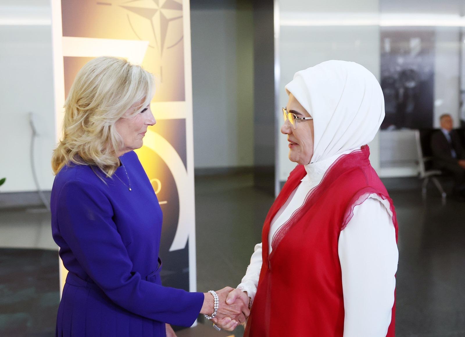 Emine Erdoğan ABD Başkanı Biden'ın eşinin resepsiyonuna katıldı